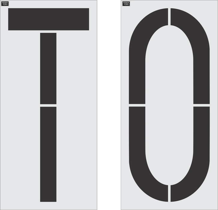 72" x 30"- "TO"-BUCEES-Pavement Marking Stencils