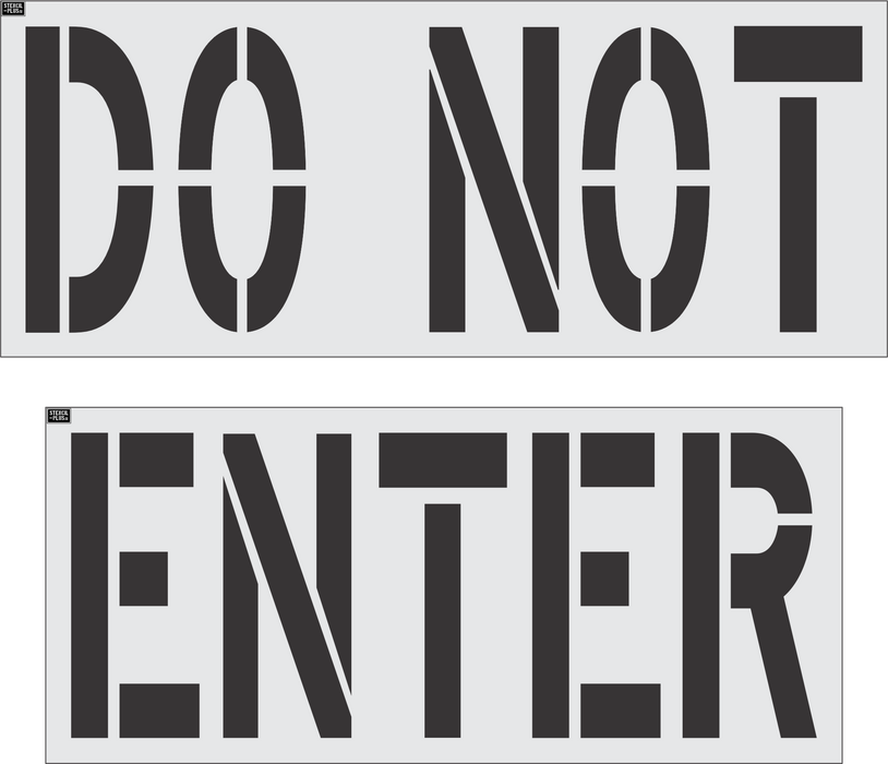 36" DO NOT ENTER - Raising Canes-Pavement Marking Stencils