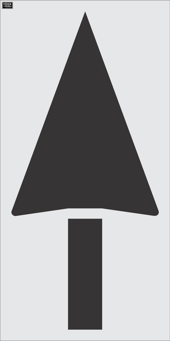 84" STRAIGHT ARROW - Raising Canes-Pavement Marking Stencils