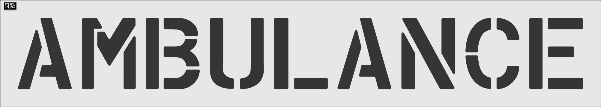 12" AMBULANCE- Pavement Marking Stencil