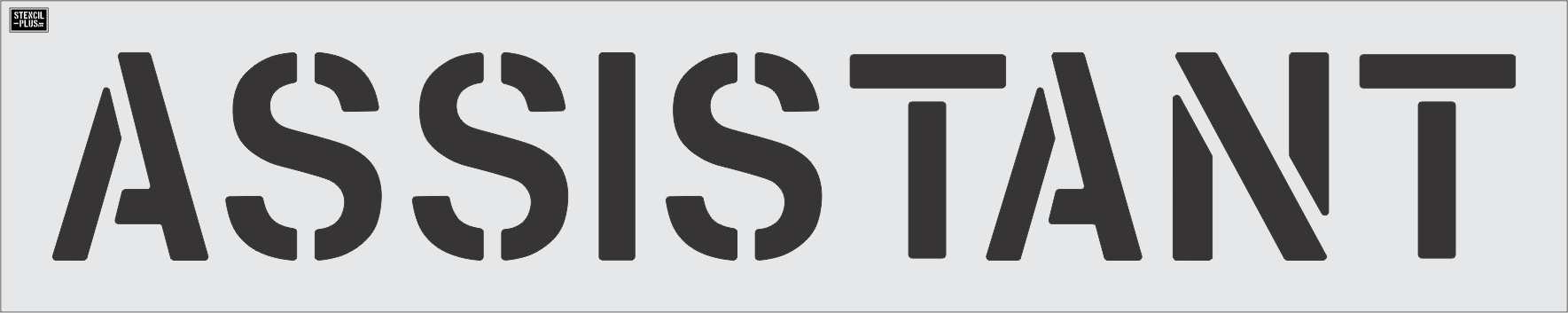 12" ASSISTANT- Pavement Marking Stencil