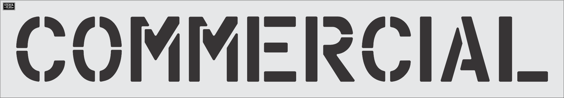 12" COMMERCIAL- Pavement Marking Stencil