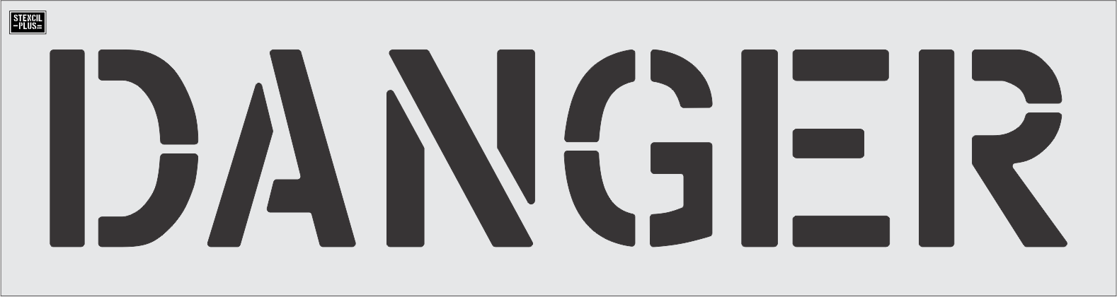 12" DANGER- Pavement Marking Stencil