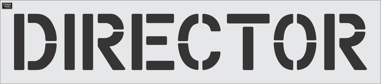 12" DIRECTOR - Pavement Marking Stencil