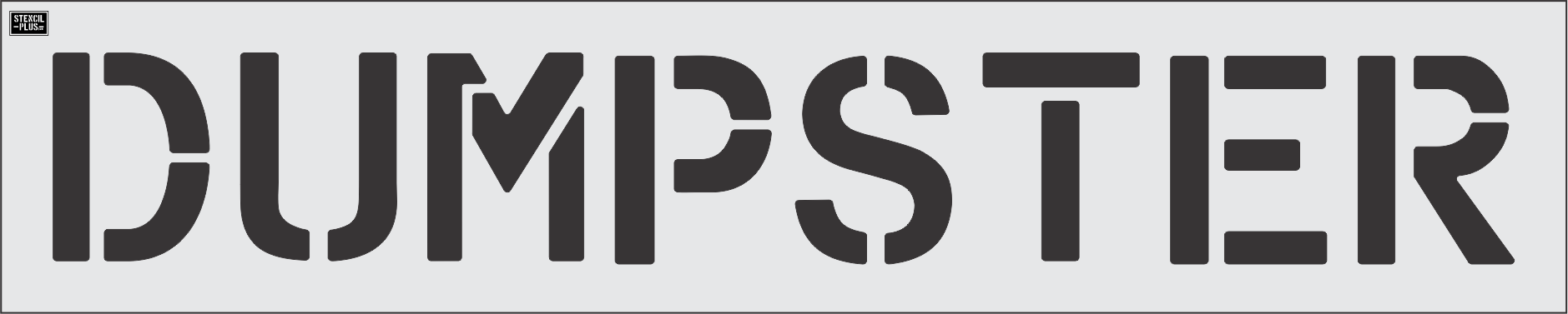 12" DUMPSTER- Pavement Marking Stencil