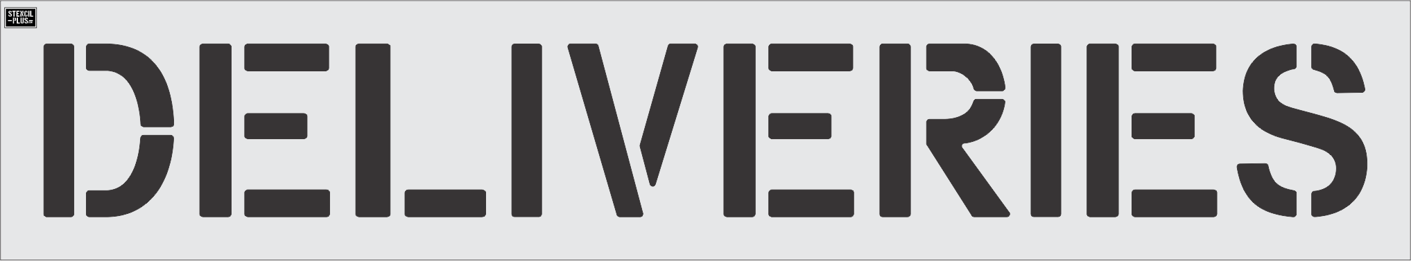 12" DELIVERIES- Pavement Marking Stencil