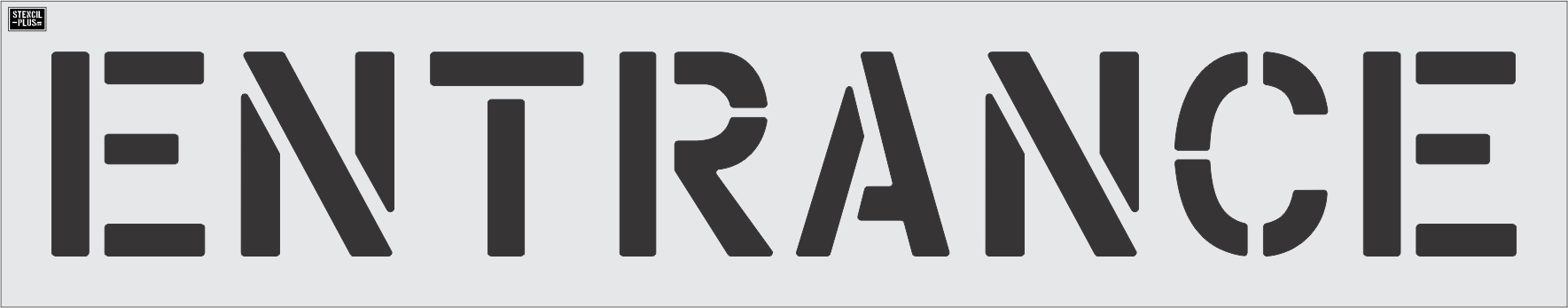 12" ENTRANCE- Pavement Marking Stencil