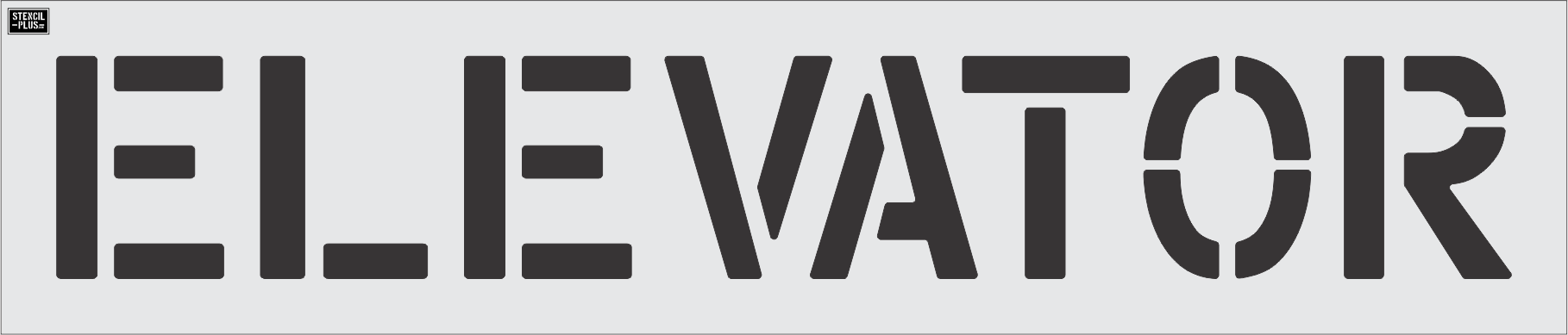 12" ELEVATOR- Pavement Marking Stencil