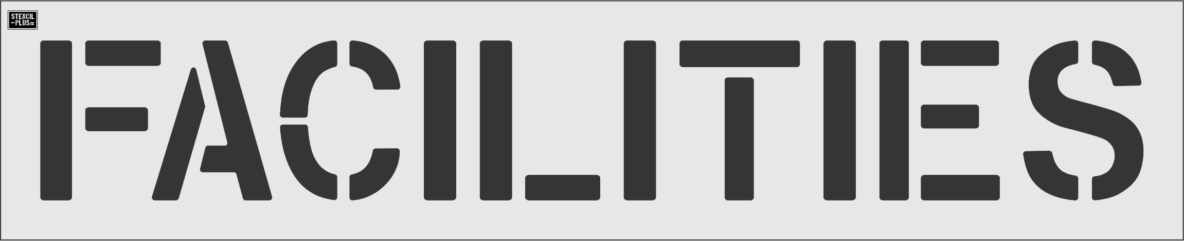 12" FACILITIES- Pavement Marking Stencil