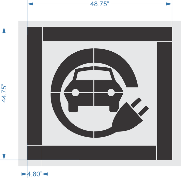 44.75" EV CHARGING SYMBOL