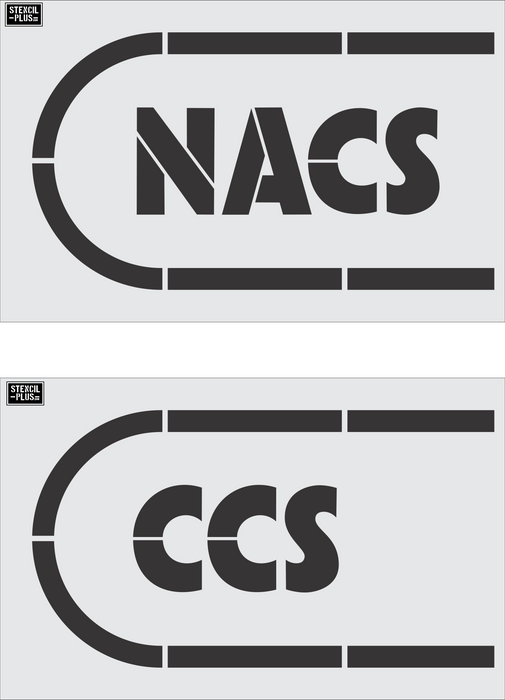 10" NACS / CCS PAVEMENT MARKING STENCIL