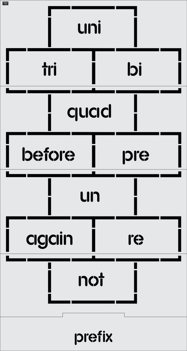 174" Prefix Table Hopscotch Playground Stencil