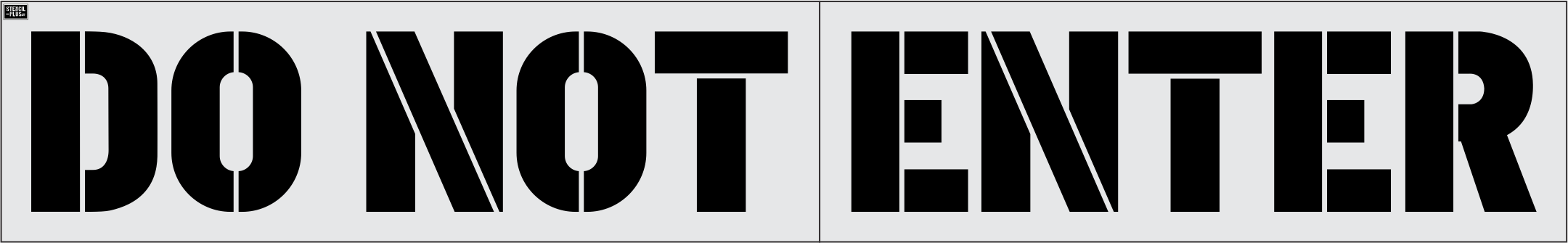 18" DO NOT ENTER--ZAXBYS-Pavement Marking Stencils