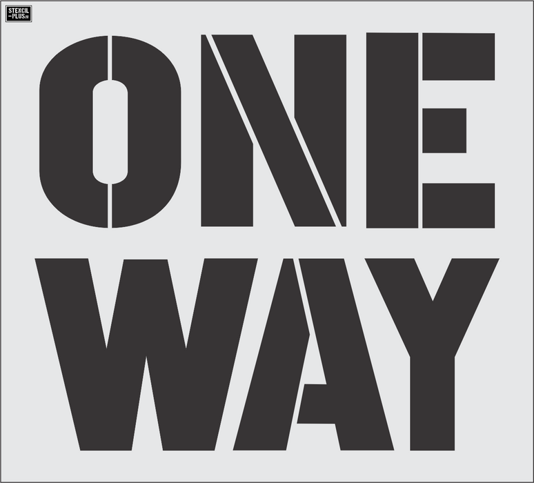 18" ONE WAY--ZAXBYS-Pavement Marking Stencils