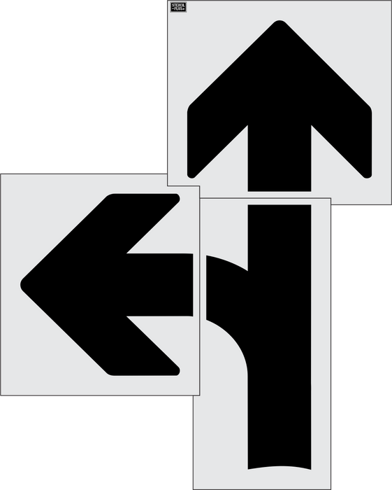 68" COMBINATION ARROW--ZAXBYS-Pavement Marking Stencils