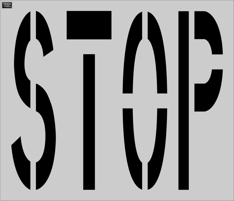 7 BREW-48" STOP Pavement Marking Stencils