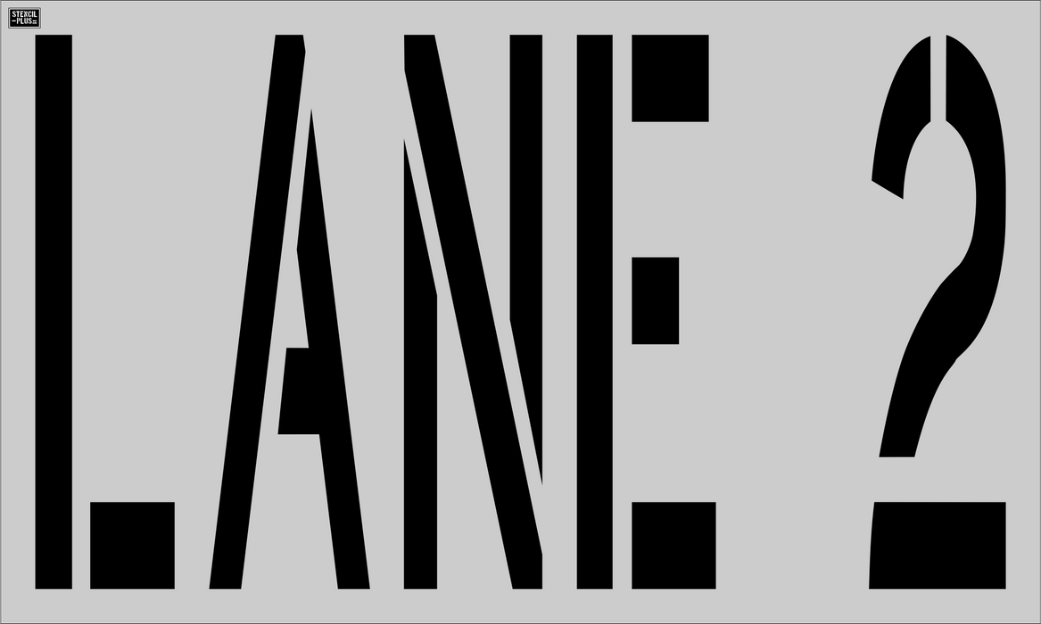 7 BREW-48" LANE 2---Pavement Marking Stencils
