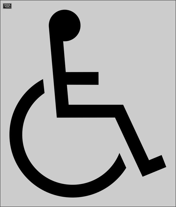 7 BREW-60" Handicap---Pavement Marking Stencils
