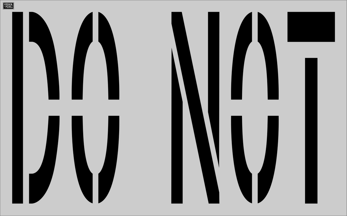 7 BREW- 48" DO NOT---Pavement Marking Stencils