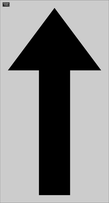 7 BREW- 72" Straight Arrow---Pavement Marking Stencils