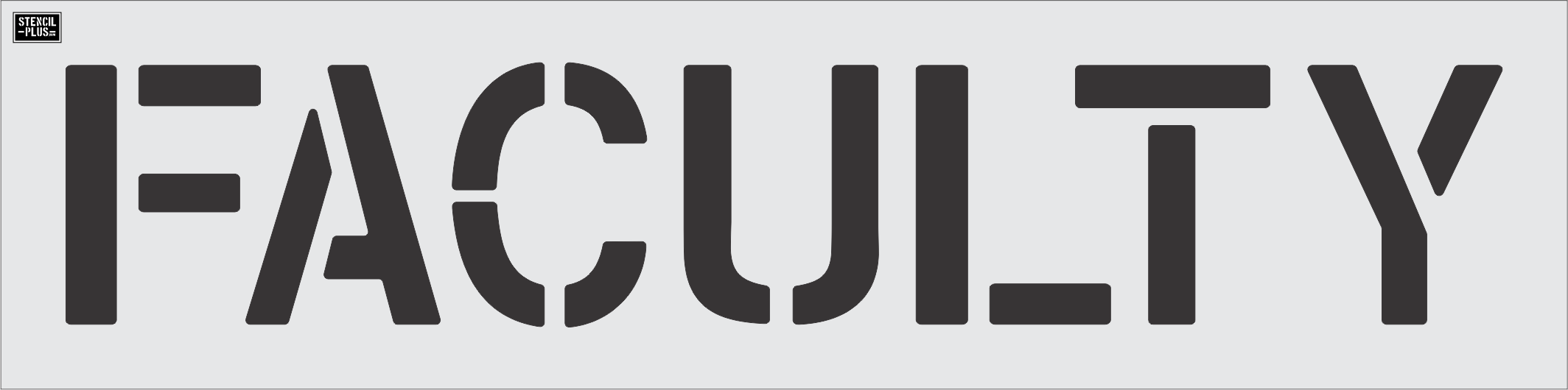 12" FACULTY- Pavement Marking Stencil
