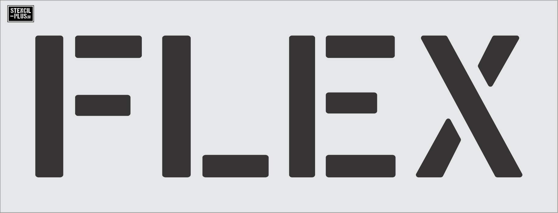 12" FLEX- Pavement Marking Stencil