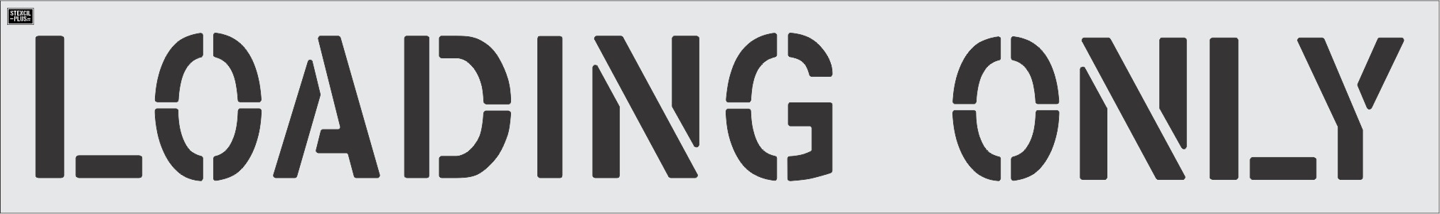 12" LOADING ONLY- Pavement Marking Stencil