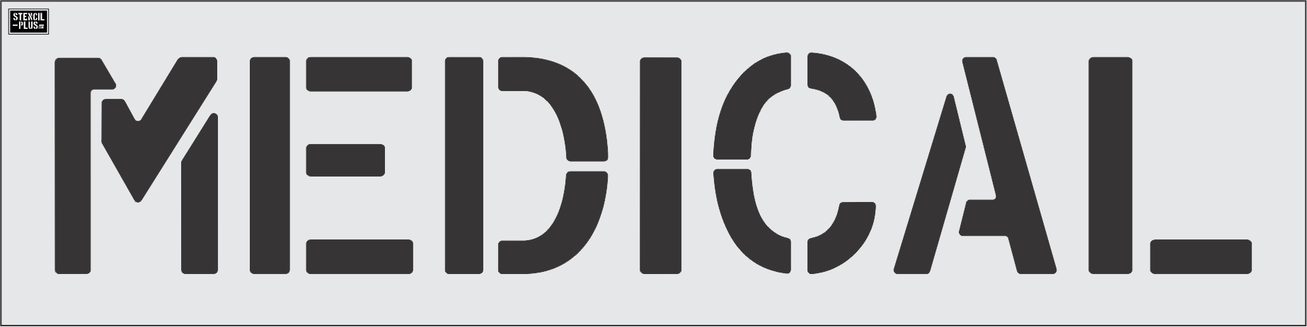 12" MEDICAL- Pavement Marking Stencil