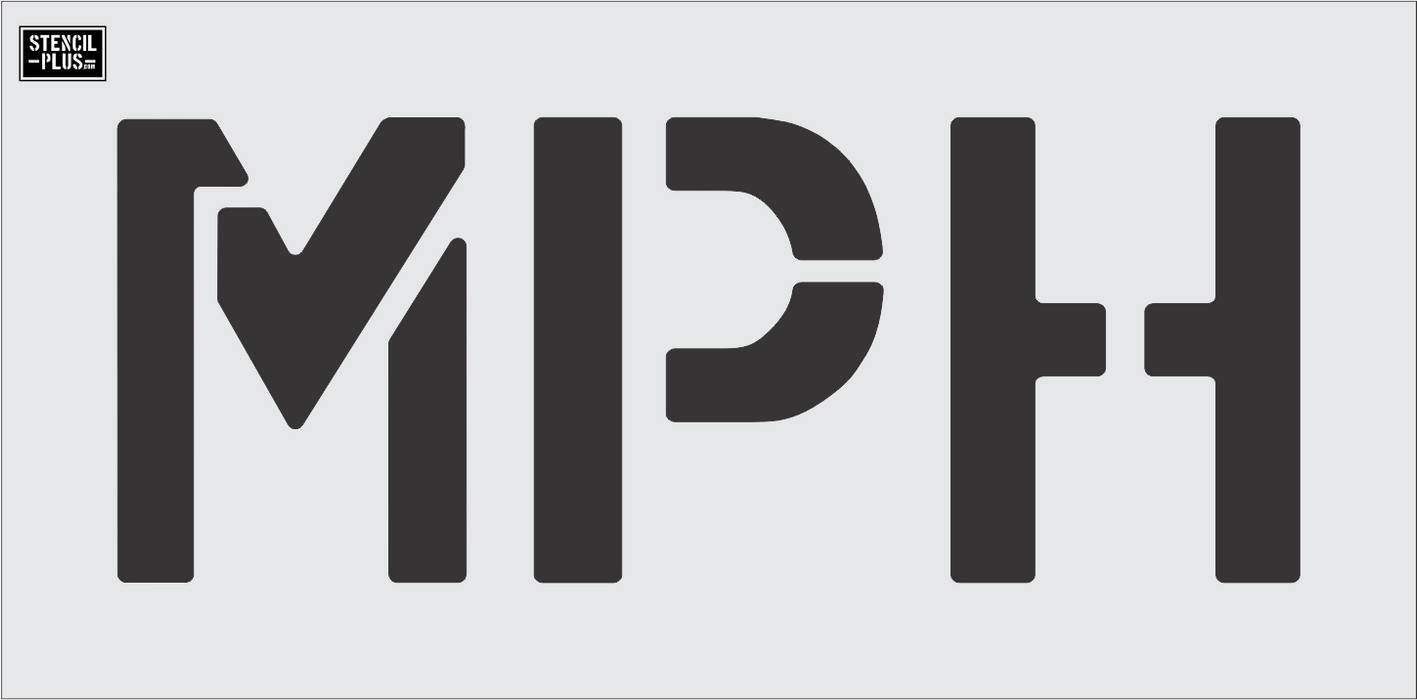 12" MPH- Pavement Marking Stencil