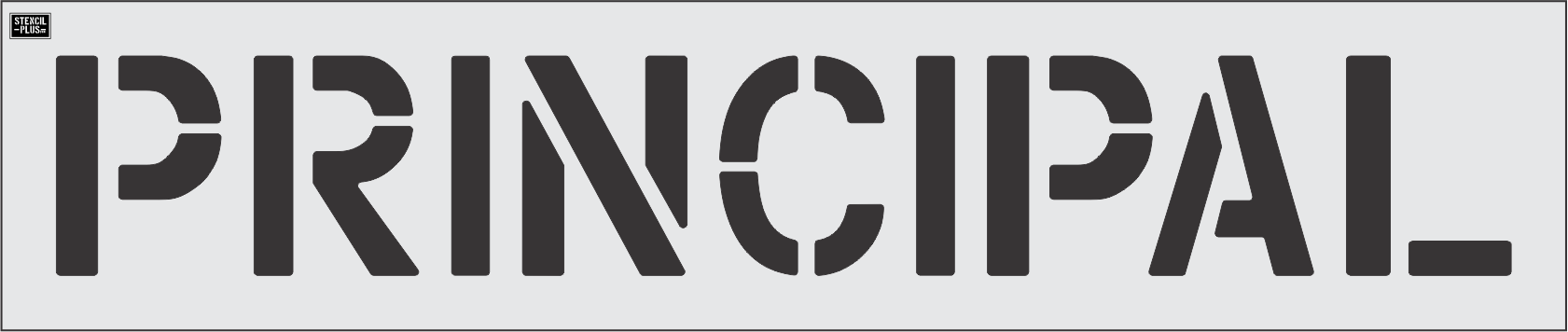 12" PRINCIPAL- Pavement Marking Stencil