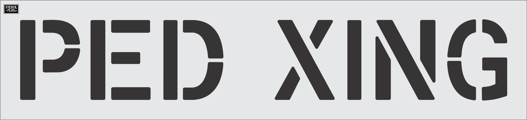 12" PED XING- Pavement Marking Stencil
