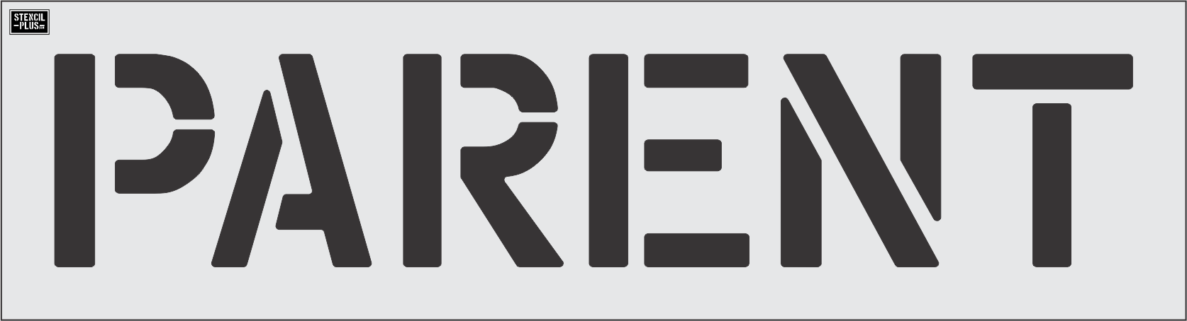 12" PARENT- Pavement Marking Stencil