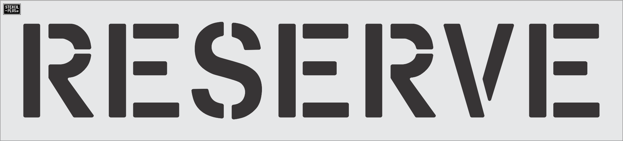 12" RESERVE- Pavement Marking Stencil