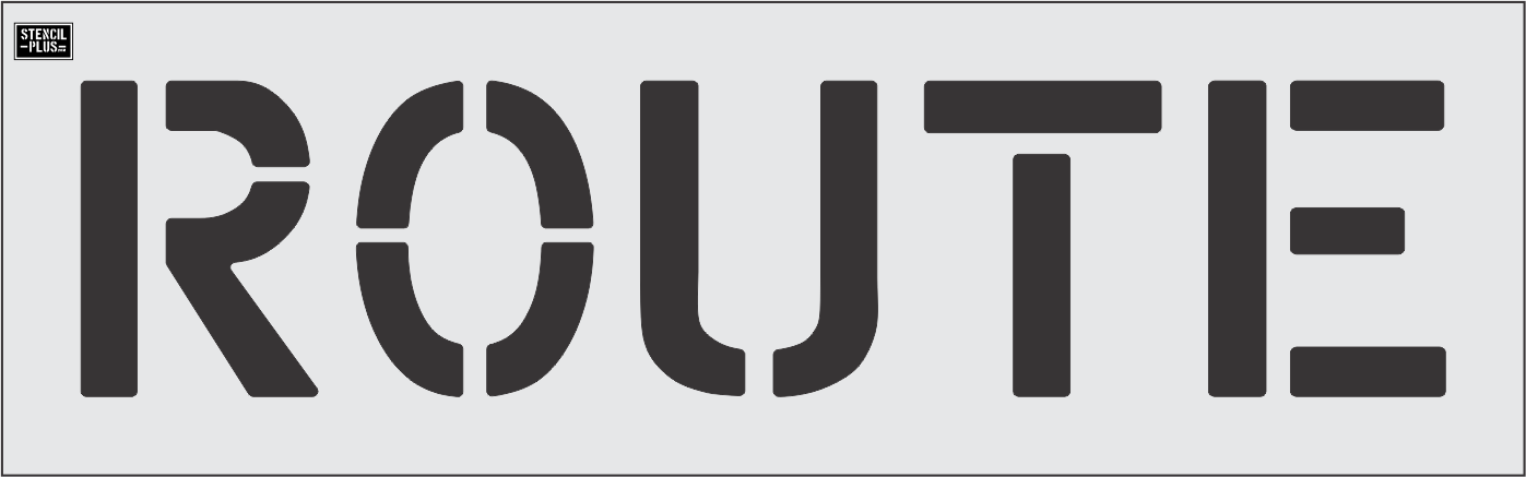 12" ROUTE - Pavement Marking Stencil