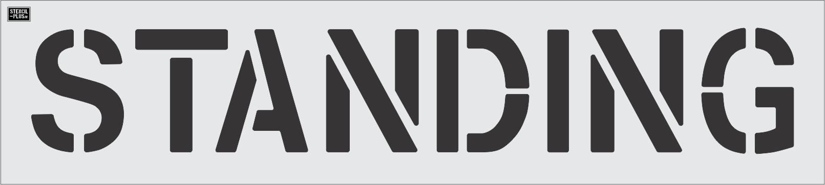 12" STANDING- Pavement Marking Stencil