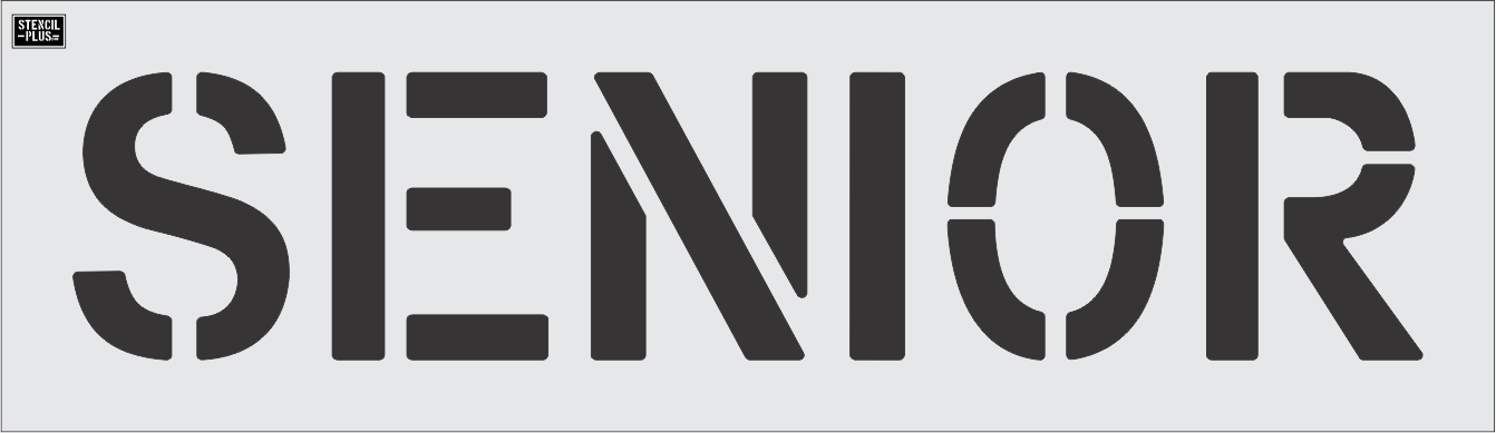 12" SENIOR- Pavement Marking Stencil