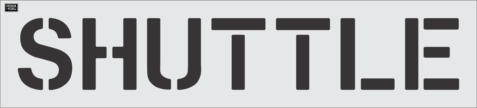 12" SHUTTLE - Pavement Marking Stencil