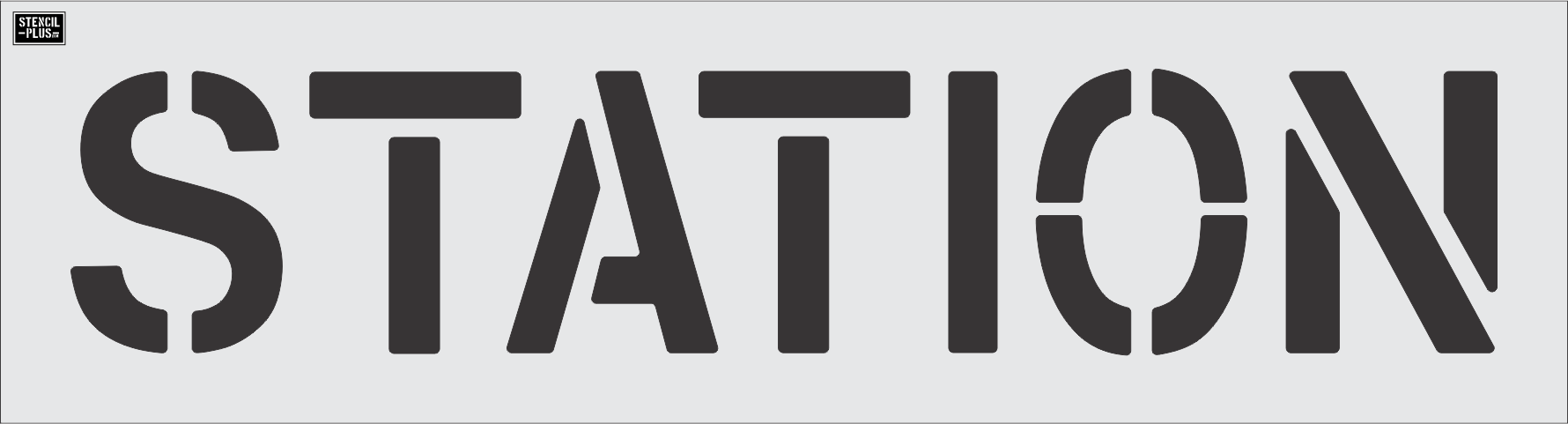 12" STATION- Pavement Marking Stencil