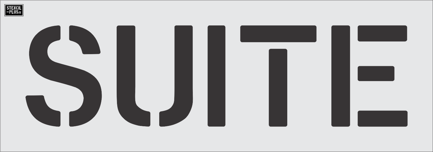 12" SUITE- Pavement Marking Stencil