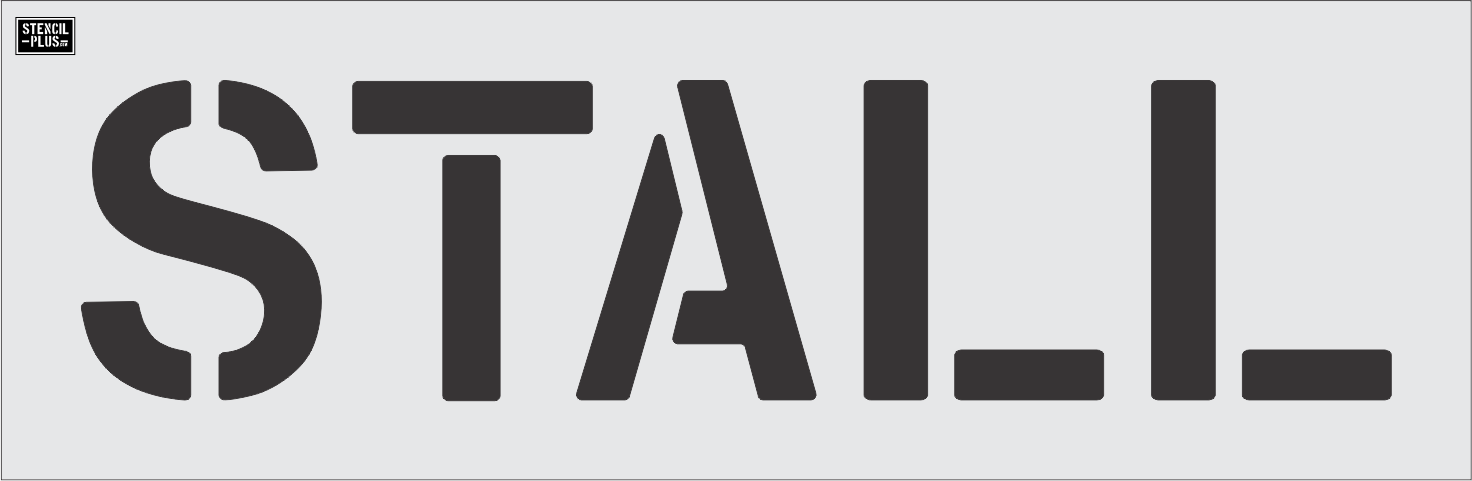 12" STALL- Pavement Marking Stencil