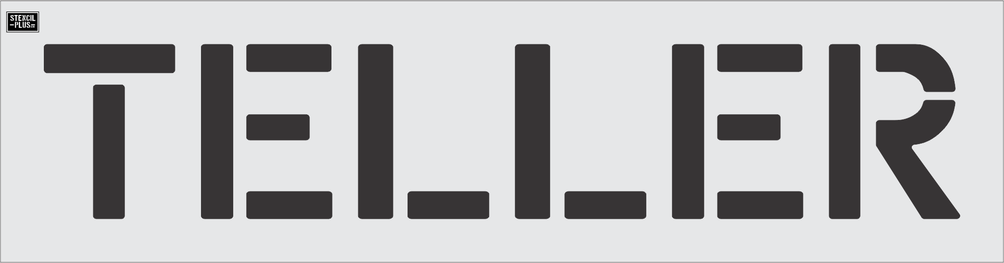 12" TELLER- Pavement Marking Stencil