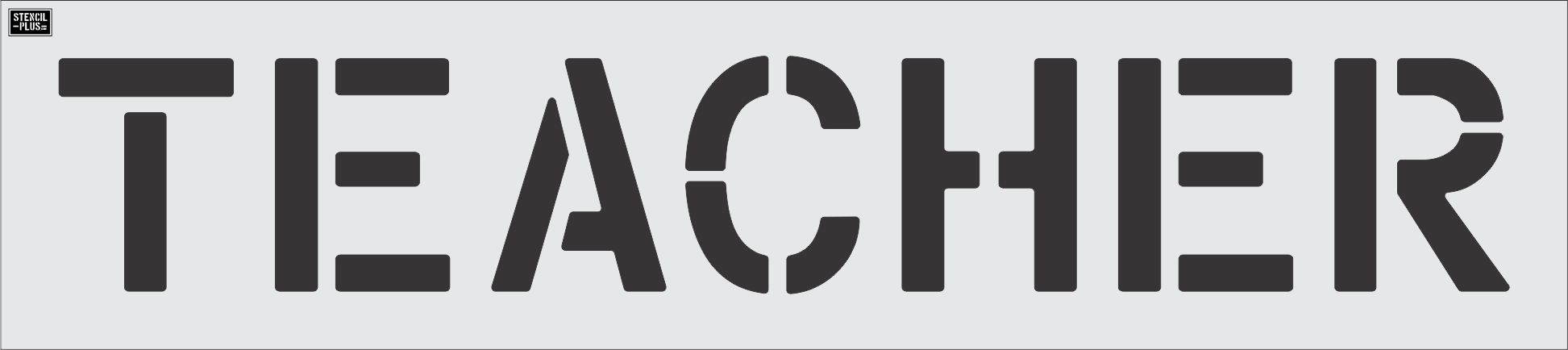 12" TEACHER- Pavement Marking Stencil