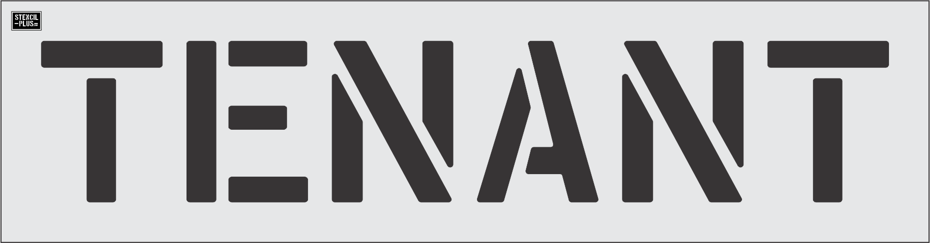 12" TENANT- Pavement Marking Stencil