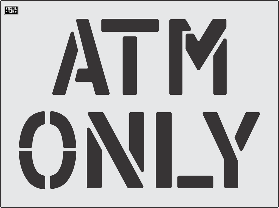 12" ATM / ONLY Pavement Marking Stencil
