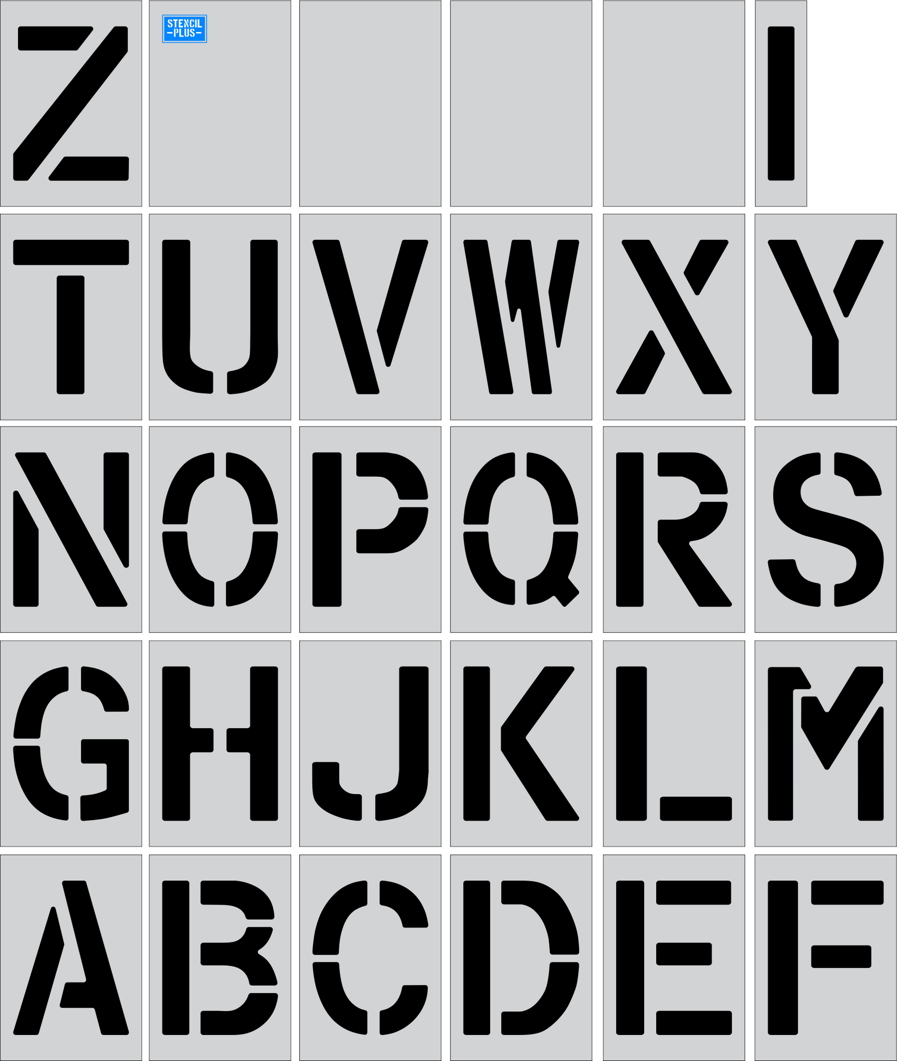 Alphabet & Number Kits — Stencil Plus