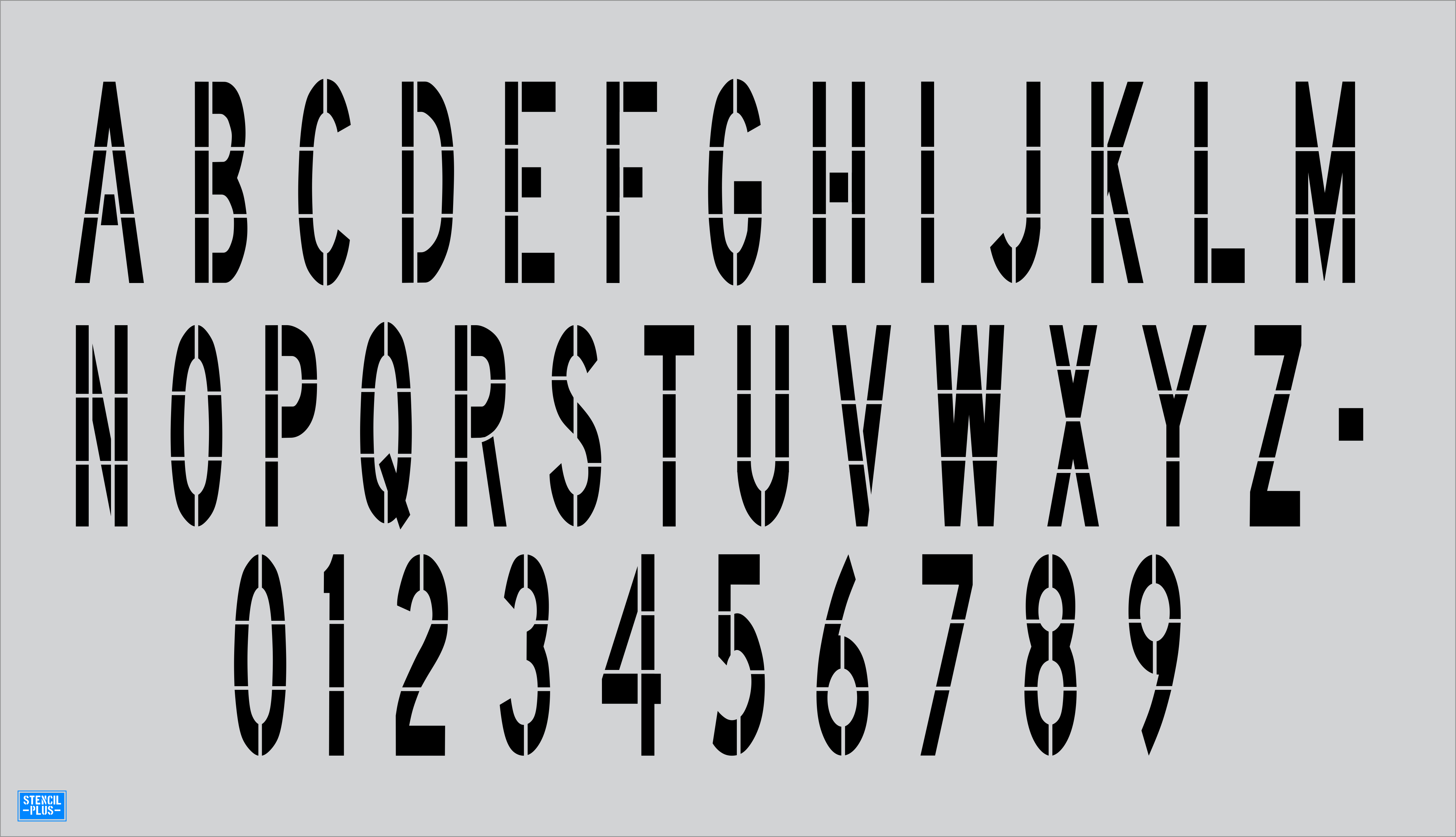 Alphabet Stencil — JCL Traffic