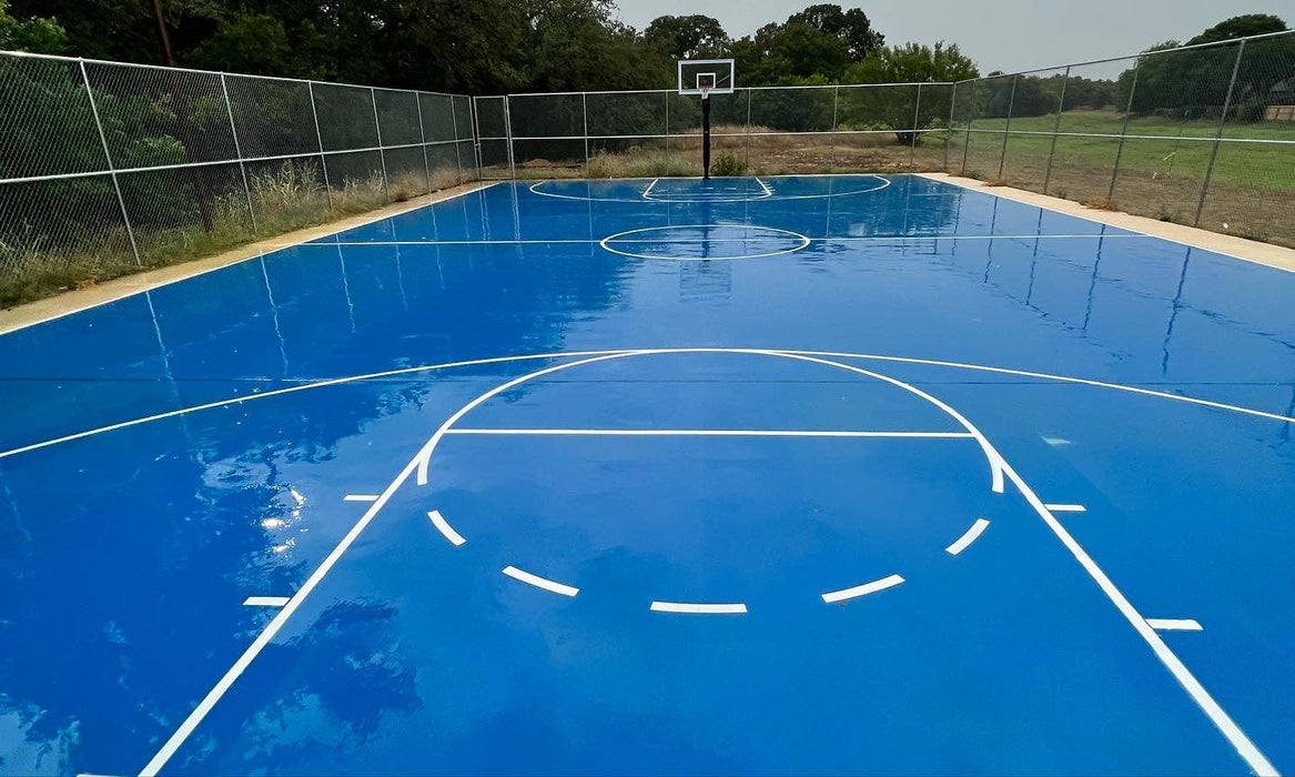 Stencil Plus Field Stencils Complete Basketball Stencil 12' Court Kit w/ Key and 3 point Arch Athletic Marking Track & Field stencil