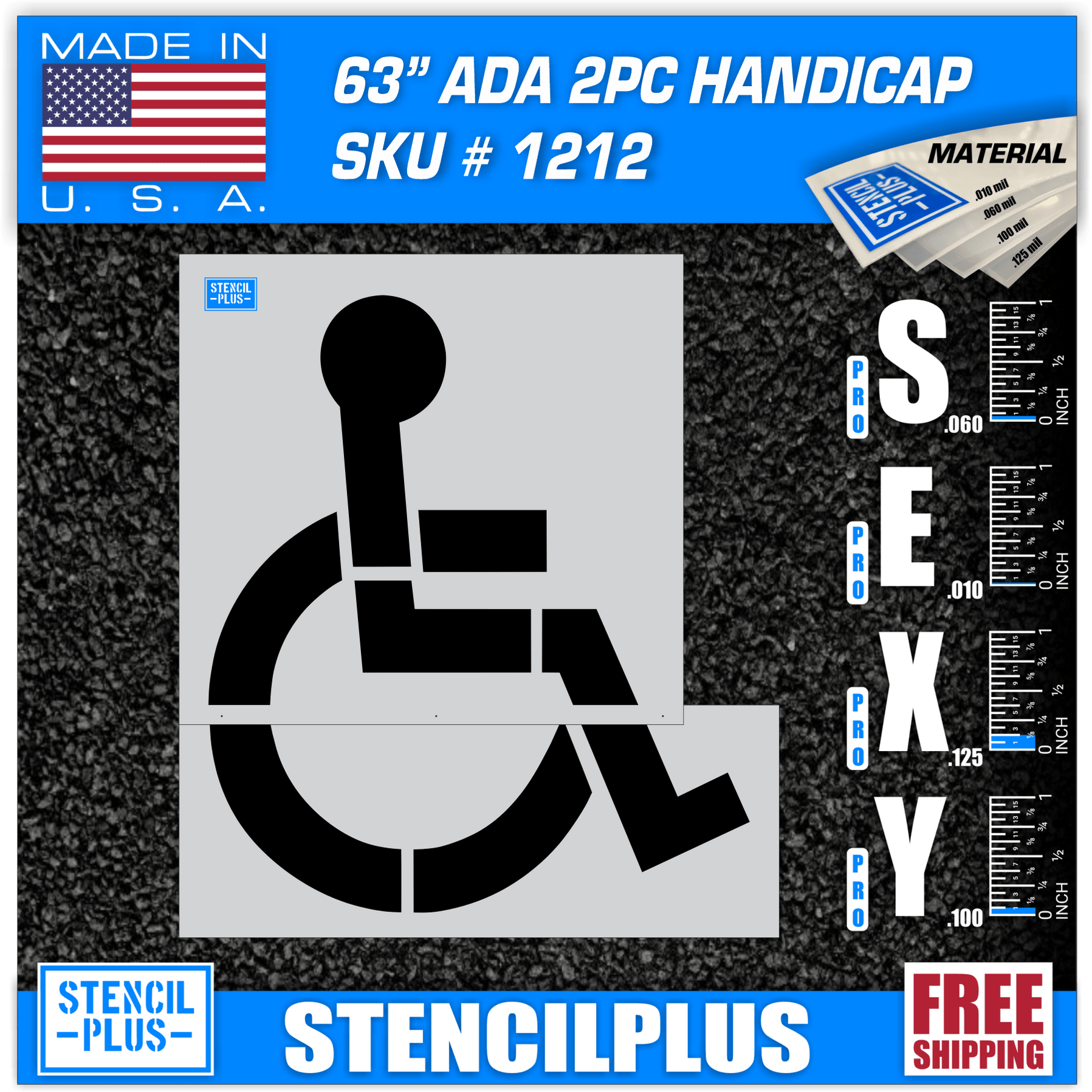 Handicap Stencils — Stencil Plus