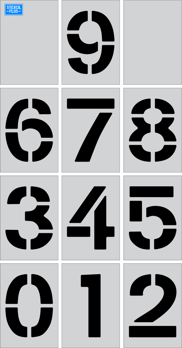 8 Alphabet Stencil Kit Parking Lot/Pavement Marking — Stencil Plus