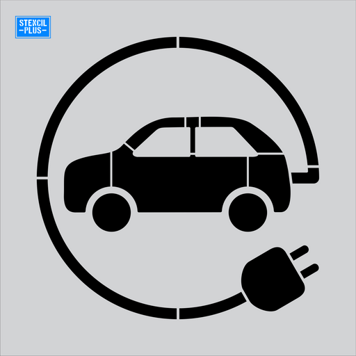 EV Electric Vehicle Stencils Stencil Plus